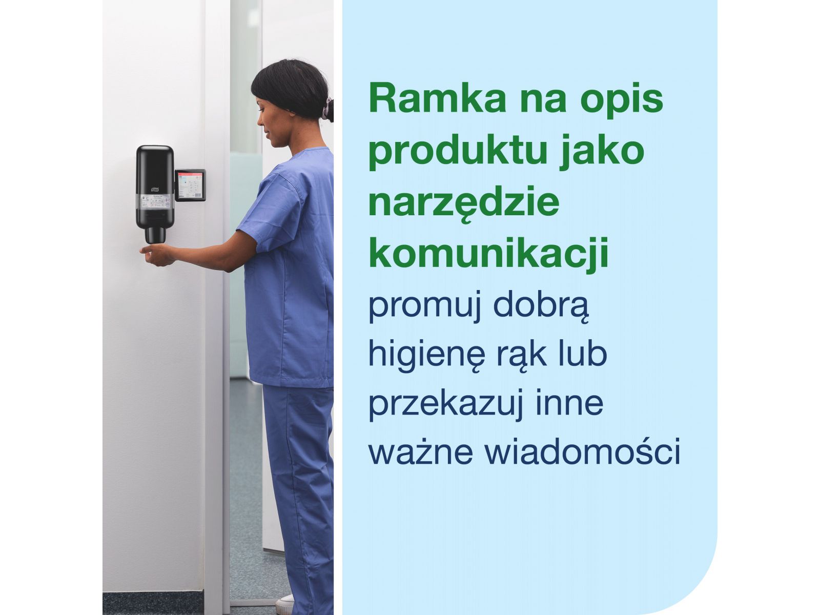 Panel informacyjny do dozownika TORK 511178 Czarny